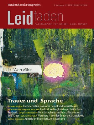 cover image of Trauer und Sprache – Jedes Wort zählt